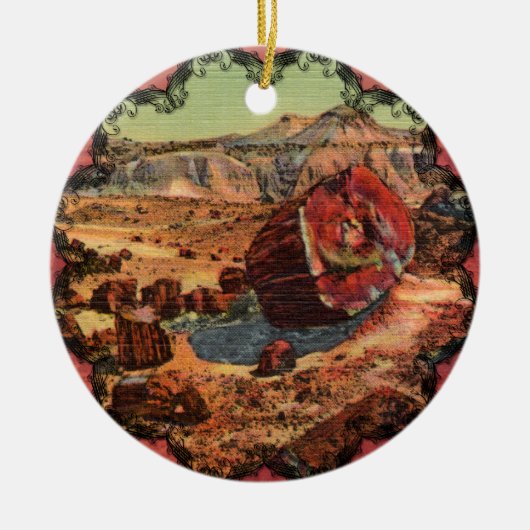 Versteinerter Wald Vintages Arizona Ornament (Vorne)