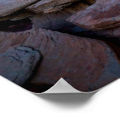 versteinerter WaldSunset Poster (Ecke)