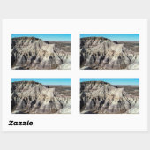 versteinertes Forest Blue Mesa Badlands Wüste Foto Rechteckiger Aufkleber (Blatt)
