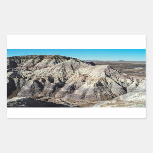 versteinertes Forest Blue Mesa Badlands Wüste Foto Rechteckiger Aufkleber