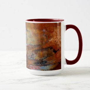 Versteinertes Holz Braun Tasse