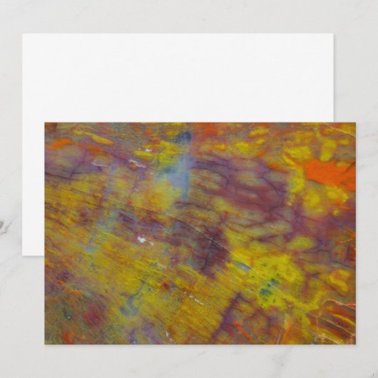 versteinertes Holz Dankeskarte (Vorne/Hinten)