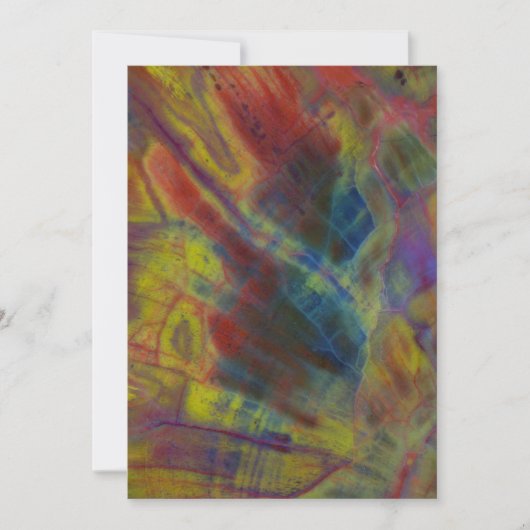 Versteinertes Holz Dankeskarte (Vorderseite)