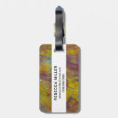 versteinertes Holz Gepäckanhänger (Rückseite vertikal)