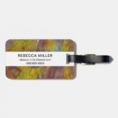 versteinertes Holz Gepäckanhänger (Rückseite horizontal)