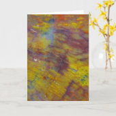 versteinertes Holz Karte (Gelbe Blume)