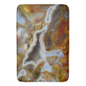 Versteinertes Holz mit Kristallen Badematte (Vorderseite Vertikal)