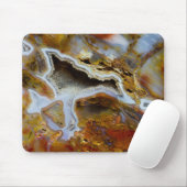 Versteinertes Holz mit Kristallen Mousepad (Mit Mouse)