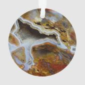 Versteinertes Holz mit Kristallen Ornament (Rückseite)