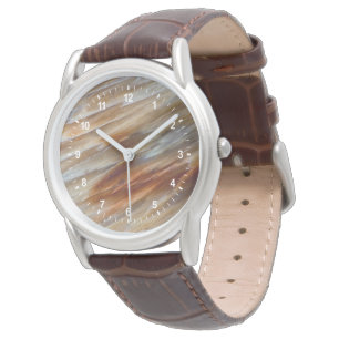 Versteinertes Holz mit unebener Oberfläche Armbanduhr