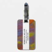 Versteinertes Holz Nah Gepäckanhänger (Rückseite vertikal)