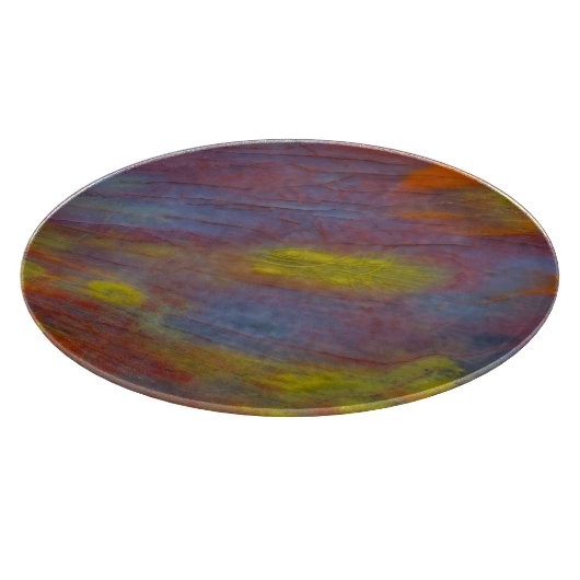 Versteinertes Holz Nah Schneidebrett (Ecke)