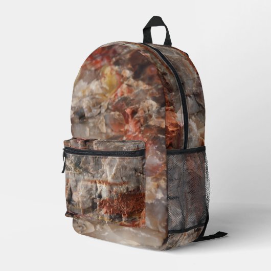Versteinertes Holz-Rücken-Pack Bedruckter Rucksack (Rückseitige Ecke Rechts)
