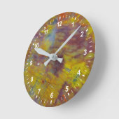 versteinertes Holz Runde Wanduhr (Winkel)