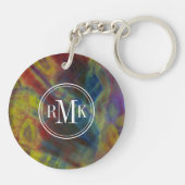 Versteinertes Holz Schlüsselanhänger (Rückseite)