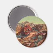 Versteinertes Wald Magnet (Vorderseite/Rückseite)