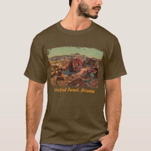 Versteinertes Wald-Männerhemd bemalt T-Shirt