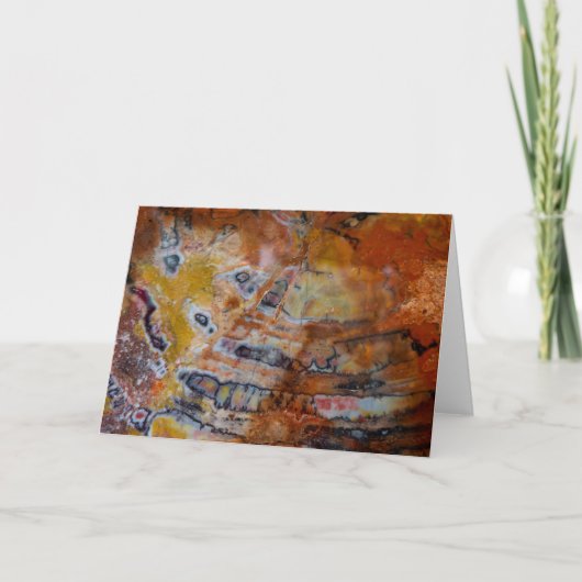 versteinertes Wood Brown Karte (Vorderseite)