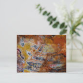 versteinertes Wood Brown Postkarte (Stehend Vorderseite)