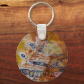 versteinertes Wood Brown Schlüsselanhänger (Vorderseite)