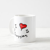 Verstopfenherz-Verstopfung des geschenk-I Kaffeetasse (Vorderseite Links)