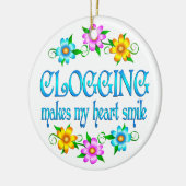 Verstopfenlächeln Keramik Ornament (Links)