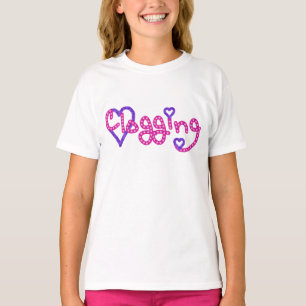 Verstopfentänzer-Liebe hat Herz-Rosa in der T-Shirt