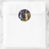 verstopft runder aufkleber (Tasche)
