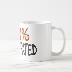 Verstopfte 100 Prozent Kaffeetasse