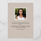 Verstopfte Blätter | Ankündigung von Foto Abschlus (Rückseite)