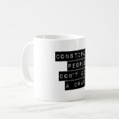 Verstopfte Menschen geben keinen Mist Kaffeetasse (Vorderseite Links)