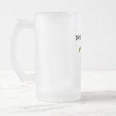 Verstopfung Mattglas Bierglas (Links)