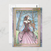 Verstorben in Avalon Märchen Postkarte (Vorne/Hinten)