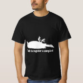 Verstorbener Papagei Funny Comedy Beschwerde T-Shirt (Vorderseite)