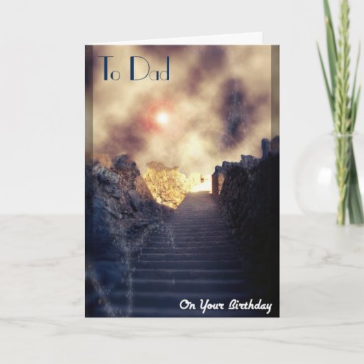 Verstorbener Vater/Vater zum Geburtstag Karte (Vorderseite)