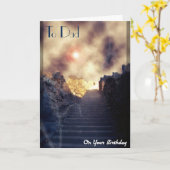 Verstorbener Vater/Vater zum Geburtstag Karte (Gelbe Blume)