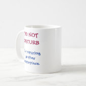 "Verstören Sie nicht die lustige Kaffee-Tasse Kaffeetasse (Vorderseite Links)