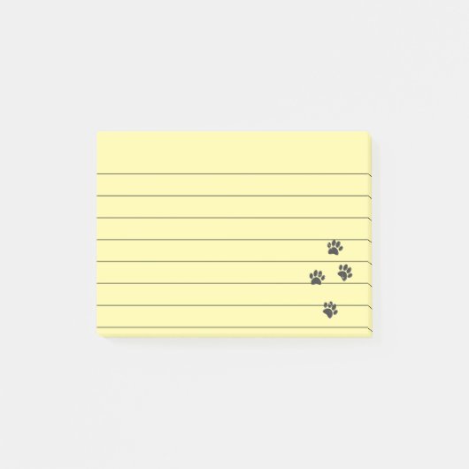 Verstörte Hundespeicher, 4x3 geflochten Post-it Klebezettel (Vorderseite)