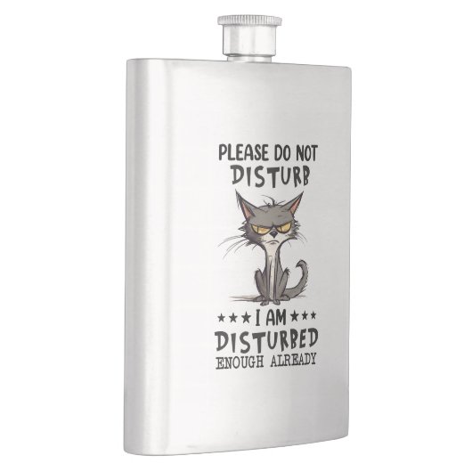 verstörte Katze Flachmann (Rechts)