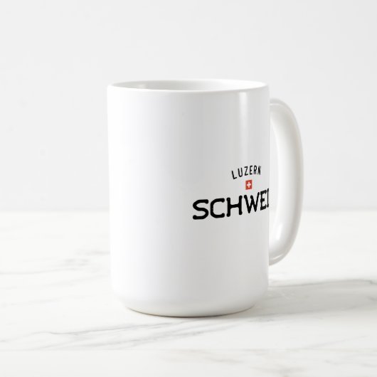 Verstörte Luzern Schweiz (Luzerne Schweiz) Kaffeetasse (VorderseiteRechts)