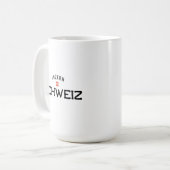 Verstörte Luzern Schweiz (Luzerne Schweiz) Kaffeetasse (Vorderseite Links)