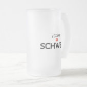 Verstörte Luzern Schweiz (Luzerne Schweiz) Mattglas Bierglas (VorderseiteRechts)