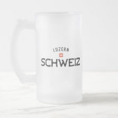 Verstörte Luzern Schweiz (Luzerne Schweiz) Mattglas Bierglas (Links)