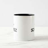 Verstörte Luzern Schweiz (Luzerne Schweiz) Zweifarbige Tasse (Mittel)