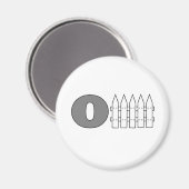 Verstoß (O Zaun) Magnet (Vorderseite/Rückseite)