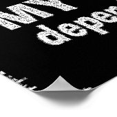 VERSTOSSEN SIE PERSÖNLICHKEIT MIT EINER ATTITUDE,  POSTER (Ecke)