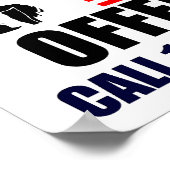 Verstößt meine Flagge dich? Poster (Ecke)