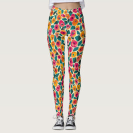 Verstreute Blumige Liebe Leggings