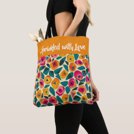 Verstreute Blumige Liebe - Mit Liebe bestreut Tasche