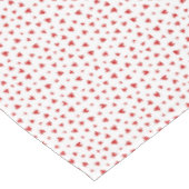 Verstreute Rote Herzen Tischdecke (Schrägansicht)
